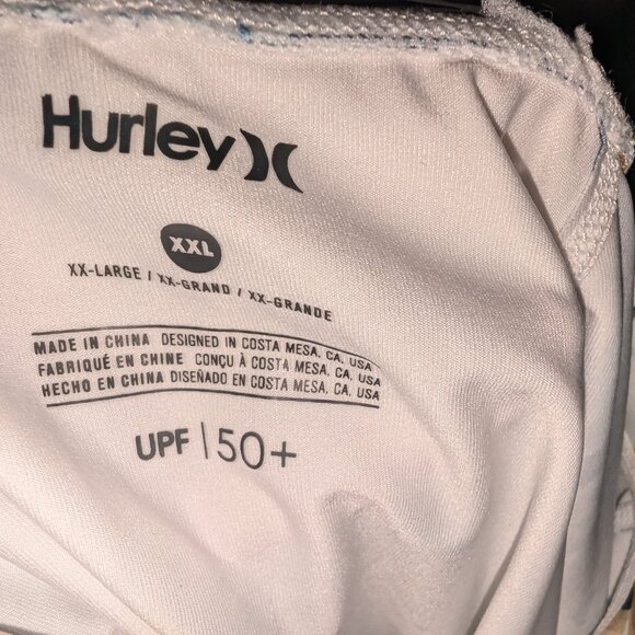 Hurley Ladies Long Sleeve Rashguard, White Womens XXL - Picture 4 of 4